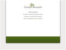 Tablet Screenshot of campbenaiah.org.au